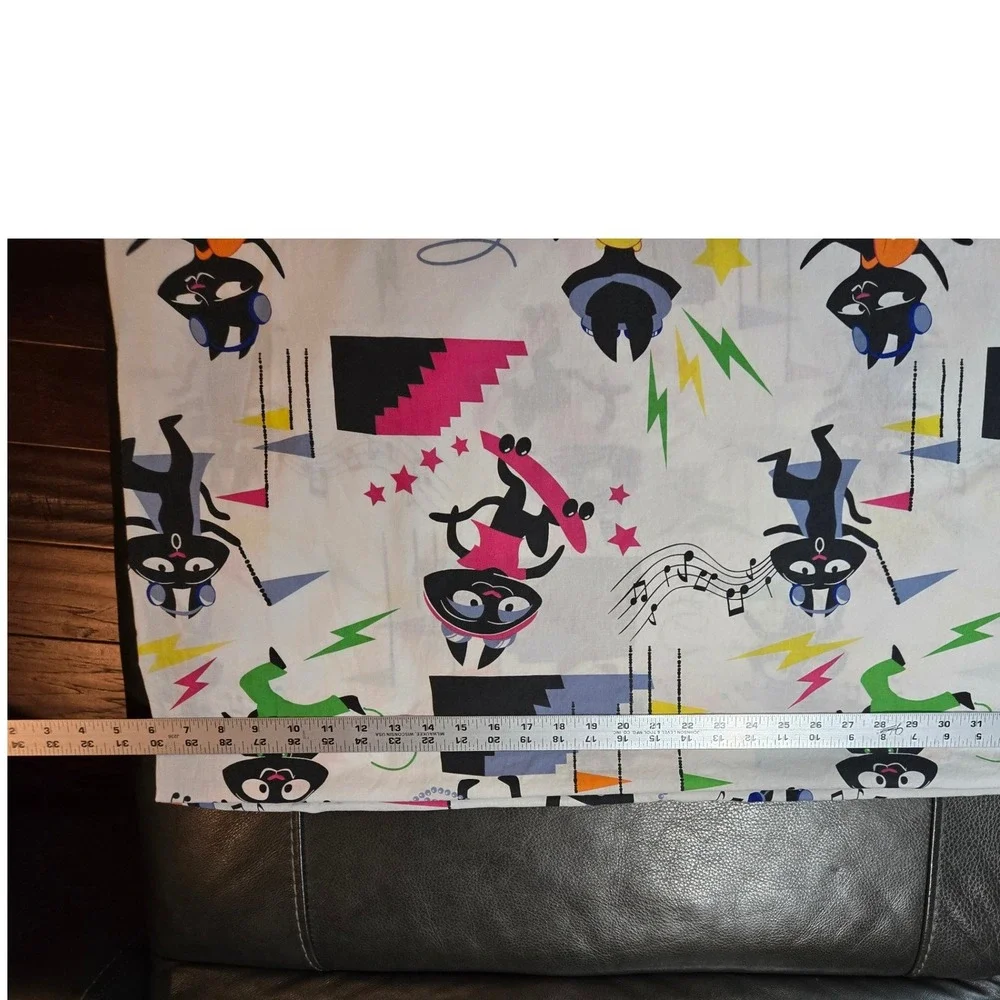 Unbranded Cartoon Skater‎ Cat Twin Duvet Cover Multicolor Retro 90s Style Good